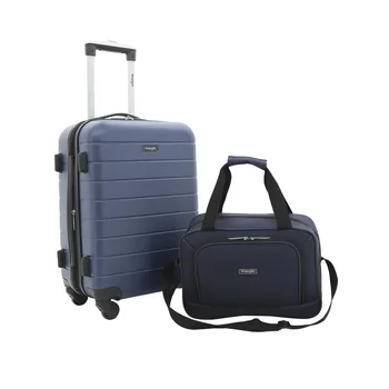 2 шт., расширяемый ручной набор на колесиках, Ручная кладь, чемодан, комплект для багажа и дорожная сумка