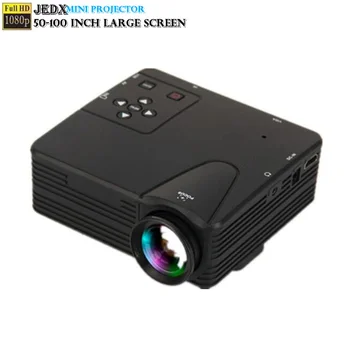 H80 Светодиодный Мини-проектор 320x240PPI С Поддержкой 1080P HD HDMI-Совместимого USB Аудио Портативный Домашний Кинотеатр Медиа-Видеоплеер 50-100 дюймов