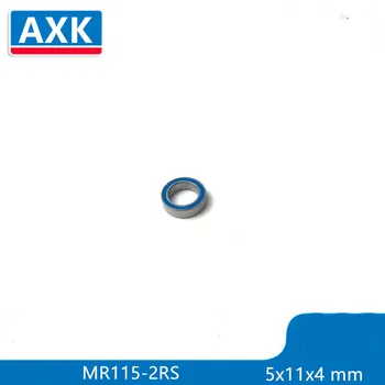 Бесплатная Доставка 50 штук 5x11x4 синих резиновых подшипников ABEC-3 MR115 2RS