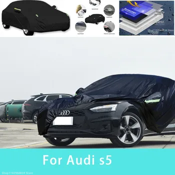 Для Audi s5 Наружная защита, полные автомобильные чехлы, Снежный покров, солнцезащитный козырек, Водонепроницаемые пылезащитные внешние автомобильные аксессуары