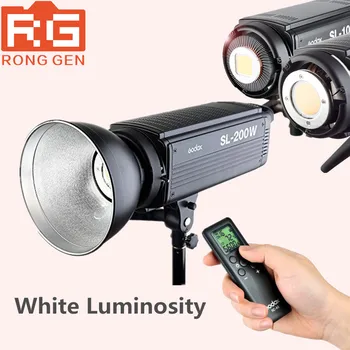 Godox SL-200W Белая Версия ЖК-панели LED Video Light Беспроводное Управление для Свадебной, Журналистской, Видеозаписывающей Фотостудии