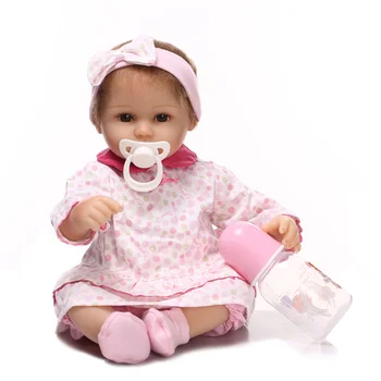 40 см Куклы-Реборны, Реалистичные Мягкие Виниловые Игрушки, Милая Девочка, Новорожденная Силиконовая кукла, Хлопковое Тело, Детский подарок На День Рождения
