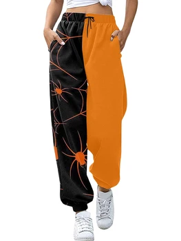 Женские Уличные спортивные брюки с эластичной резинкой на талии, Свободные Широкие брюки для бега Трусцой Y2k, Брюки со звездным принтом