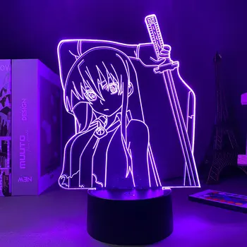 16 Цветов Ночник Аниме Akame Ga Kill светодиодный ночник 3D пульт дистанционного управления настольная лампа Дропшиппинг