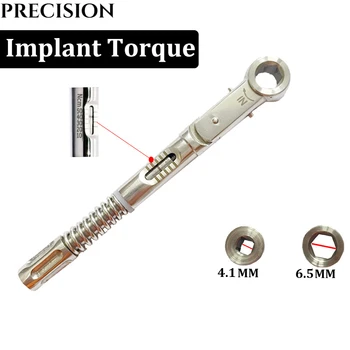 Инструмент для зубных имплантатов, гаечный ключ с храповым механизмом, лучшее немецкое качество, 10,5 мм / 10-50 Нсм, хорошее качество с драйверами, инструмент для зубных имплантатов