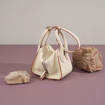 Женская Сумка из натуральной кожи премиум-класса, маленькая сумка на плечо изысканного дизайна