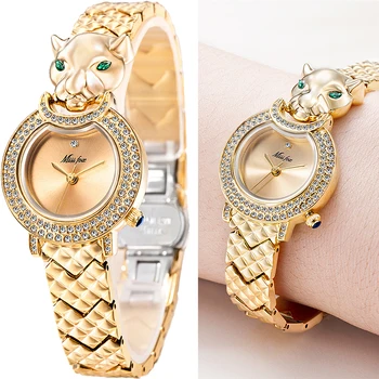 2023 Новые роскошные женские часы ограниченной серии, сексуальные кварцевые часы с леопардовым маленьким циферблатом в подарок влюбленным и друзьям