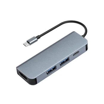 Новая док-станция M1 Type-C USB-C КОНЦЕНТРАТОР PD Быстрая зарядка 87 Вт Четыре в одном Многофункциональный концентратор Док-станция с расширением 4K HD USB 3.0 + USB