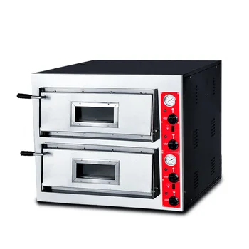 Электрическая печь коммерческая двухслойная двухдисковая хлебопекарная Многофункциональная печь для выпечки тортов большой емкости, печь для пиццы, большая плита
