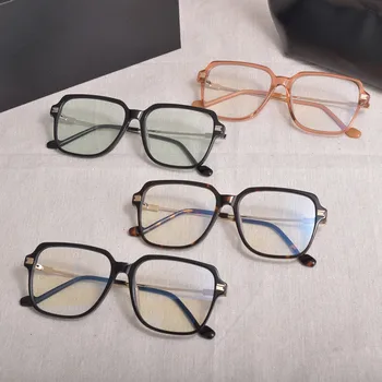 Новые корейские ацетатные очки в оправе Jeff Для женщин и мужчин, Большая квадратная оправа для очков по рецепту, Оптические очки для чтения При близорукости oculos