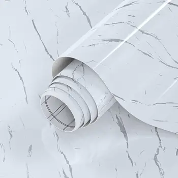 Водонепроницаемые мраморные самоклеящиеся наклейки для стен ванной комнаты, ПВХ обои, Маслостойкая контактная бумага для кухонного шкафа