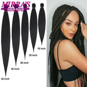 Mirra's Mirror Наращивание Синтетических Волос Ombre Jumbo Hair Прямое Плетение Волос для афро-женщин С Укладкой Горячей Водой