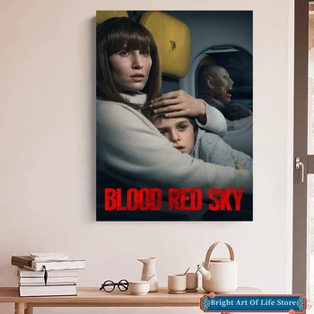 Кроваво-Красное небо (2021) Художественная Обложка для постера фильма 