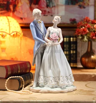 Качественный фарфор, Романтическая свадебная пара, скульптурное украшение, подарочные аксессуары для домашнего декора и Дня Святого Валентина