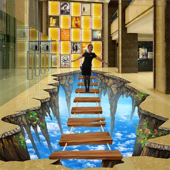 beibehang Бесплатная доставка 3D стереоскопическая иллюзия картины настенные росписи граффити искусство 3D алмазный водопад обои фреска
