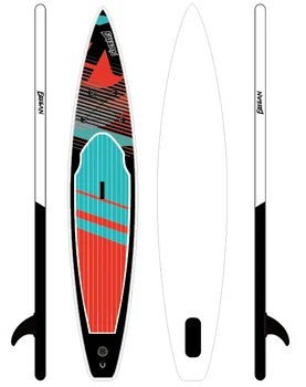 Надувная доска для гребли с пользовательским логотипом Sup На складе Нет MOQ Adventurer SUP Stand Up Surfing Board Isup
