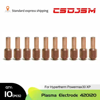 10шт Электрод плазменной резки 420120 Для плазменной горелки Hypertherm Powermax30 XP, CSDJSM