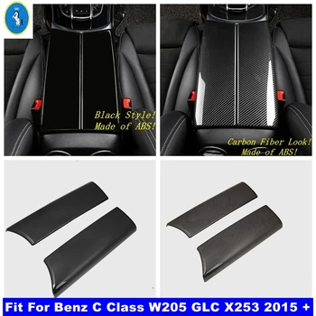 Автомобильный Стайлинг Центральная Консоль Для Уборки Подлокотник Коробка Панель Накладка Подходит Для Benz C Class W205 GLC X253 2015-2021 Автоаксессуары