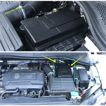 Автомобильный двигатель, аккумулятор, пылезащитный отрицательный электрод, водонепроницаемая крышка, отделка, подходит для Volkswagen VW Tiguan MK2 2016-2022 Аксессуары