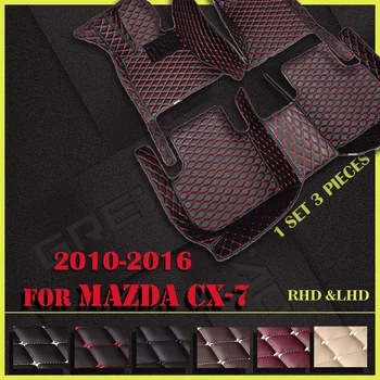 Автомобильные коврики для Mazda CX-7 2010 2011 2012 2013 2014 2015 2016 Пользовательские автоматические накладки для ног, автомобильный ковер