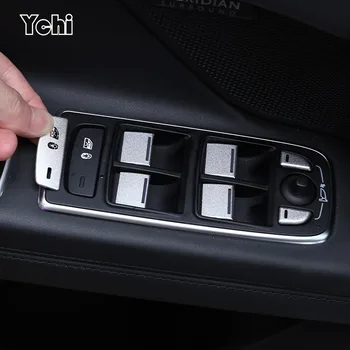 ​Для Jaguar XF XE XEL F-PACE E-PACE 2012-2020 Автомобильный Стайлинг Кнопка Подъема Оконного Стекла Автомобиля Декоративная Наклейка Аксессуары Для интерьера