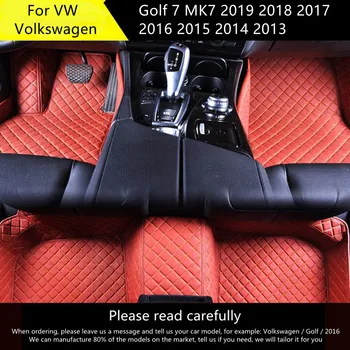 Автомобильные Коврики Для Volkswagen VW Golf 7 MK7 2019 2018 2017 2016 2015 2014 2013 Автозапчасти Автомобильные Коврики