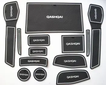 Нескользящий коврик для межкомнатных дверей, подстилка для чашек, коврик для ворот Nissan qashqai j11 2014-2019, 13 шт./лот