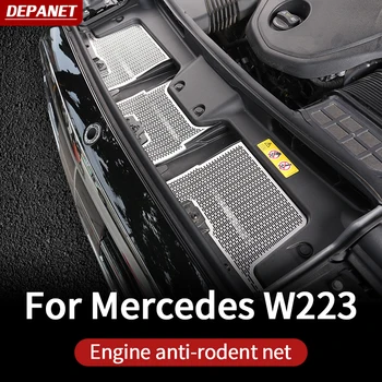 Сетка от насекомых накладка для Mercedes w223 S series class 2021 ~ 2023 чехлы накладка Benz s w223 S400 S450 S550 S480 amg расходные материалы аксессуары