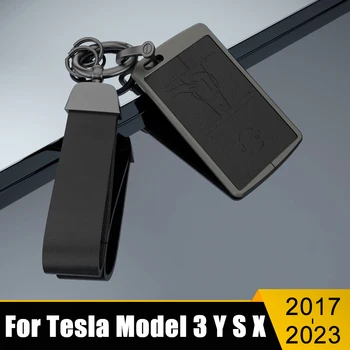 Алюминиевый Автомобильный Смарт-ключ Держатель карты Чехол Брелок Аксессуары Для Tesla Модель 3 X S Y 2017 2018 2019 2020 2021 2022 2023