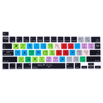 Силиконовая Горячая Клавиша Быстрого доступа After Effects Keyboard Cover Skin Для MacBook New Pro 16 13 A2141 M1 M2 Чип A2338/A2251/A2289 2022