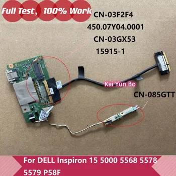 Ноутбук Для DELL Inspiron 15 5000 5568 5578 USB SD IO OEM Устройство Чтения Карт памяти Кнопка Включения Плата С Кабелем 085GTT 03F2F4 03GX53