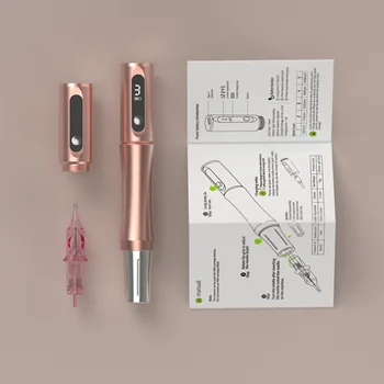 Высококачественная ручка для татуировки с двойным аккумулятором, беспроводная зарядка, машина для татуировки бровей, инструмент для вышивания татуировки