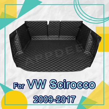 Коврик для багажника с полным покрытием для VOLKSWAGEN VW Scirocco 2009-2017 16 15 14 13 12 11 10, автомобильный чехол, аксессуары для защиты интерьера