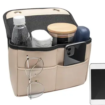 Автомобильный Органайзер для хранения на заднем сиденье, Многоцелевая сумка для салона Автомобиля Из искусственной кожи, водонепроницаемая, без запаха, с телефоном
