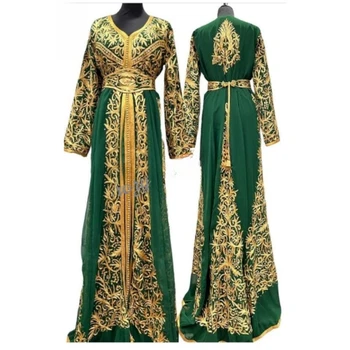 Зеленые Кафтаны, платье Farasha Abaya из Дубая, Марокко, Очень необычное Длинное платье с модным трендом