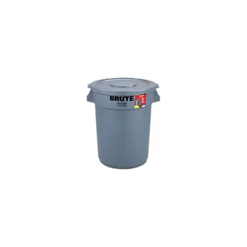 Коммерческий мусорный бак Rubbermaid FG863292 СЕРЫЙ, вместительный контейнер для мусора на 32 галлона, (серый)