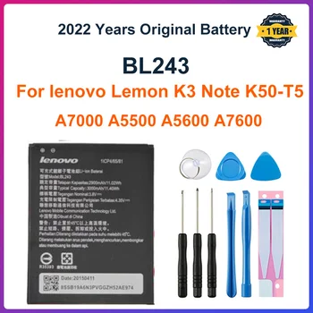 2021 Новый Аккумулятор BL243 Для lenovo Lemon K3 Note K50-T5 A7000 A5500 A5600 A7600 2900 мАч Для резервного копирования мобильного телефона Bateria
