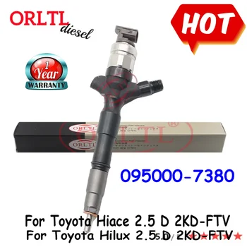 ORLTL 095000-7380 Дизельный Инжектор В сборе Форсунка 095000-7381 095000-7382 для Toyota Hilux 2.5 D 2KD-FTV 095000-738#