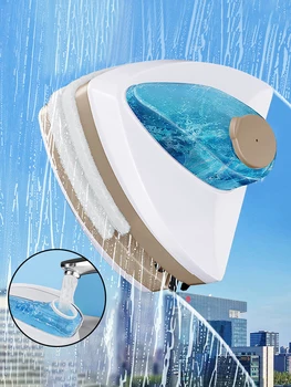 Магнитное средство для чистки окон с автоматическим отводом воды, Двухслойный стеклоочиститель, Бытовой специальный очиститель окон