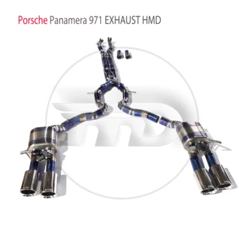 Выхлопная система из титанового сплава HMD Peformance Catback подходит для электронного клапана автоматической модификации Porsche Panamera 971