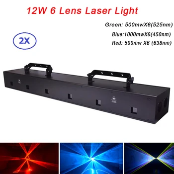 Лазерный линейный сканер высокой Мощности RGB 12 Вт DMX 512 С эффектом Сценического освещения Лазерный Проектор DJ Танцевальный бар Рождественская вечеринка Дискотека Шоу Огни