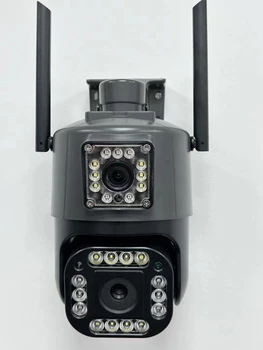 2MP 1080P Yoosee APP Беспроводная Двухобъективная PTZ IP Купольная Камера AI Humanoid Detection Полноцветная Система Безопасности CCTV Радионяня
