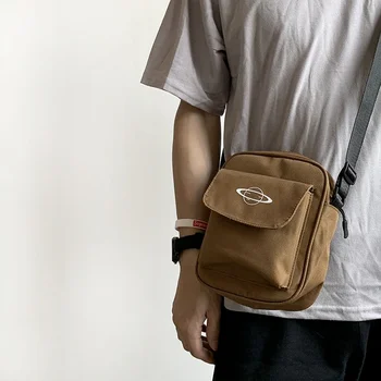 Женская холщовая сумка для девочек в Японском стиле, маленькие сумки на плечо, Корейская мода, Повседневная Женская сумка-мессенджер, сумка через плечо, кошелек, сумка для телефона