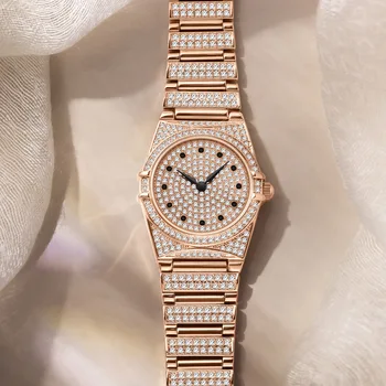 Часы для женщин, Модные Роскошные часы, Новый бренд, Браслет, часы со стальным ремешком с бриллиантами, Reloj Mujer