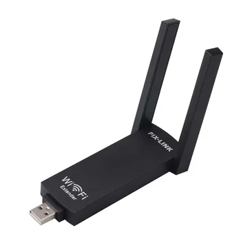 Wifi Удлинитель USB Wifi Ретранслятор 300 Мбит/с WiFi Усилитель сигнала Беспроводной Маршрутизатор С двумя антеннами Дальнего действия