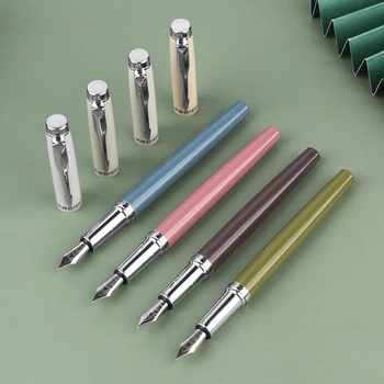 Металлическая авторучка HERO 9386 Популярный стиль Morandi Color EF Перо 0,38 мм Элегантная Ручка для письма